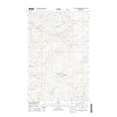 2014 Map of South Huckleberry Mountain, 2014 Print