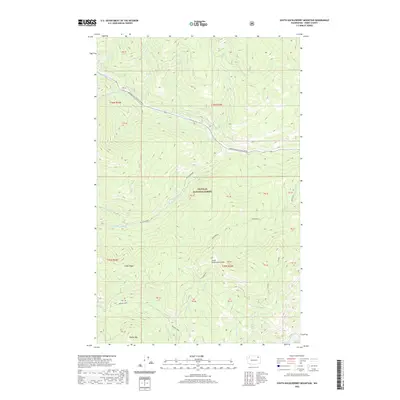2020 Map of South Huckleberry Mountain, 2020 Print
