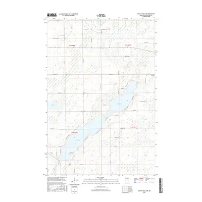 2016 Map of South Long Lake, 2016 Print
