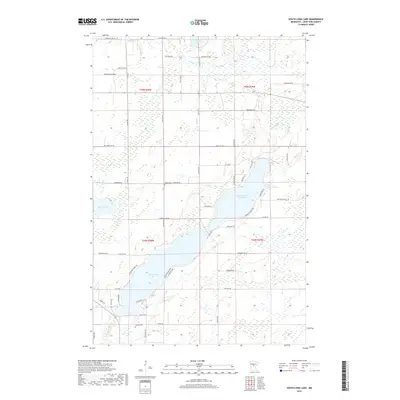 2019 Map of South Long Lake, 2019 Print