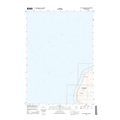 2014 Map of South Manitou Island, 2014 Print