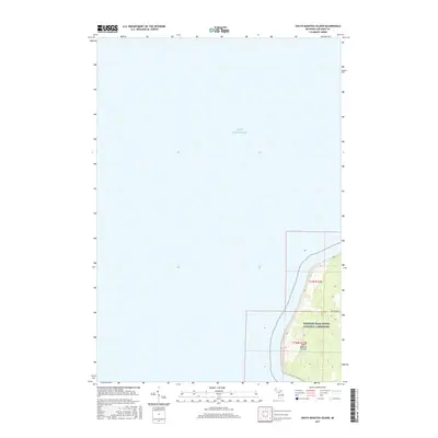 2017 Map of South Manitou Island, 2017 Print
