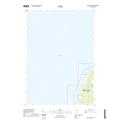 2019 Map of South Manitou Island, 2019 Print