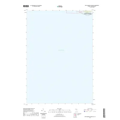 2019 Map of South Manitou Island OE S, 2019 Print