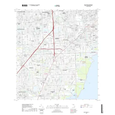 2018 Map of South Miami, 2018 Print