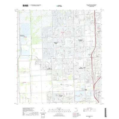 2018 Map of South Miami NW, 2018 Print