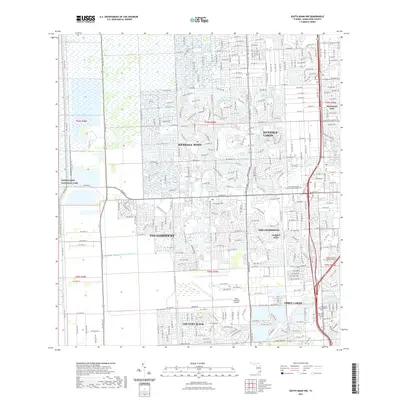 2021 Map of South Miami NW, 2021 Print