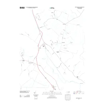 2013 Map of South Mills, 2013 Print