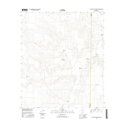 2016 Map of South Mustang Draw NE, 2016 Print