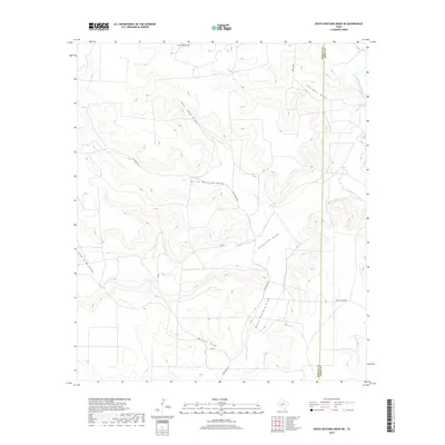 2019 Map of South Mustang Draw NE, 2019 Print