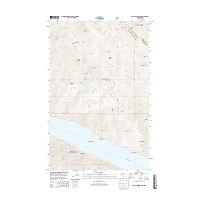 2014 Map of South Navarre Peak, 2014 Print