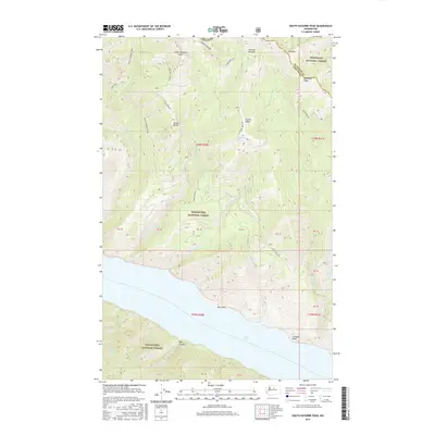 2017 Map of South Navarre Peak, 2017 Print