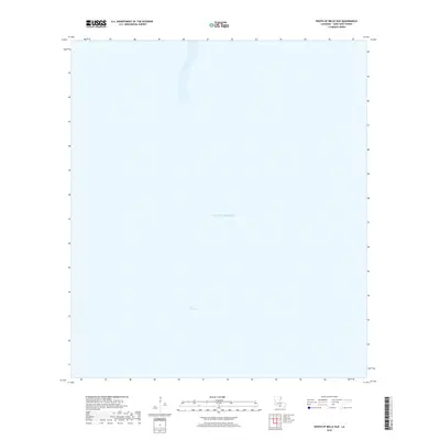 2018 Map of South of Belle Isle, 2018 Print