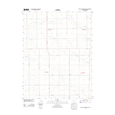 2013 Map of South of Cheyenne Wells, 2013 Print