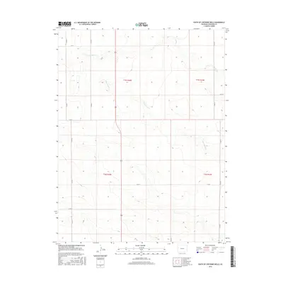 2016 Map of South of Cheyenne Wells, 2016 Print