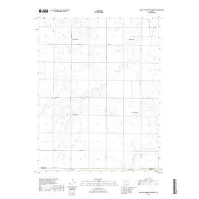 2018 Map of South of Eminence Cemetery, 2018 Print