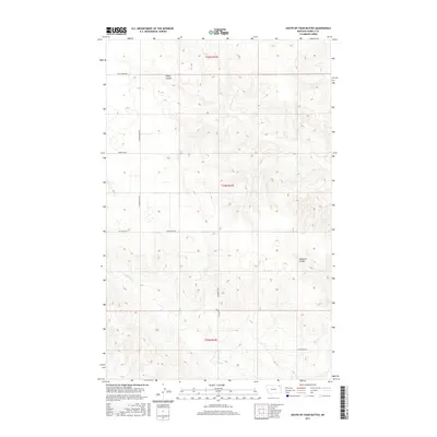 2017 Map of South of Four Buttes, 2017 Print