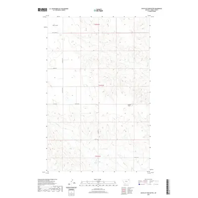 2020 Map of South of Four Buttes, 2020 Print
