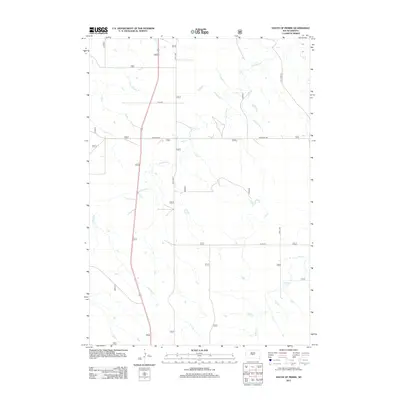 2012 Map of South of Pierre, 2012 Print