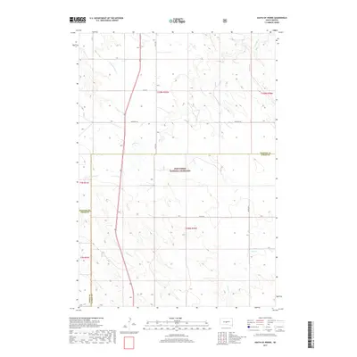 2017 Map of South of Pierre, 2017 Print