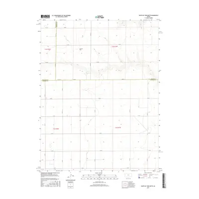 2016 Map of South of Twin Butte, 2016 Print