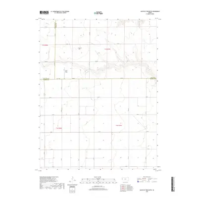 2018 Map of South of Twin Butte, 2018 Print