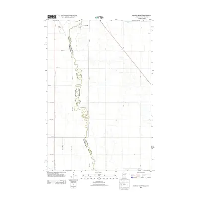2013 Map of South of Wahpeton, 2013 Print