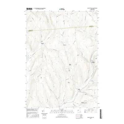 2016 Map of South Otselic, 2016 Print