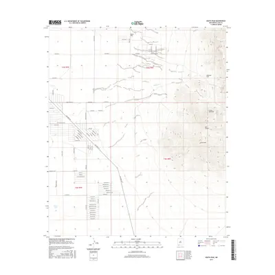 2017 Map of South Peak, 2017 Print
