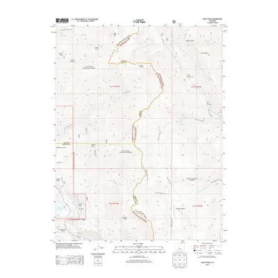 2013 Map of South Peak, 2013 Print