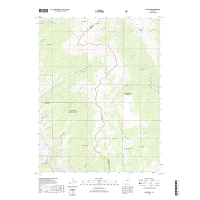 2019 Map of South Peak, 2019 Print
