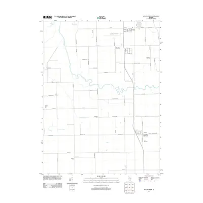 2012 Map of South Pekin, 2012 Print