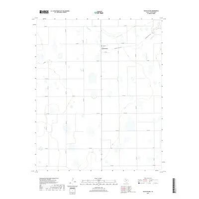 2019 Map of South Plains, 2019 Print