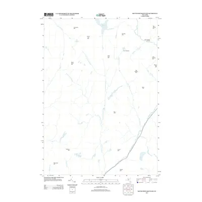 2013 Map of South Pond Mountain, 2013 Print