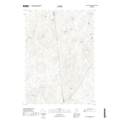 2019 Map of South Pond Mountain, 2019 Print