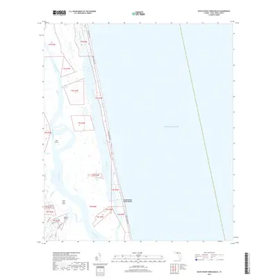 2018 Map of South Ponte Vedra Beach, 2018 Print