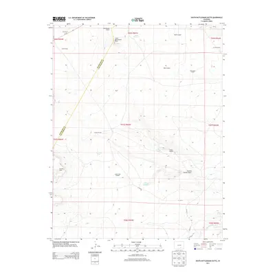 2013 Map of South Rattlesnake Butte, 2013 Print