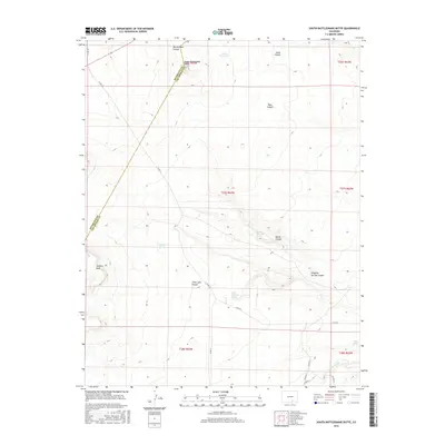 2016 Map of South Rattlesnake Butte, 2016 Print