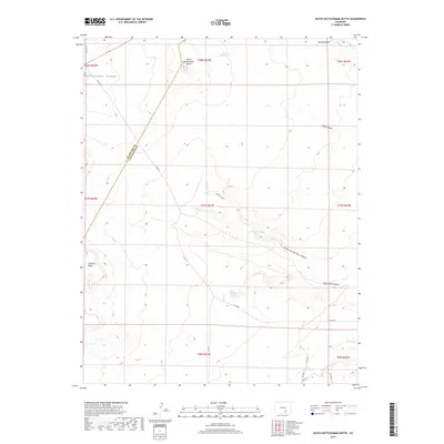 2019 Map of South Rattlesnake Butte, 2019 Print