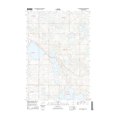 2015 Map of South Red Iron Lake, 2015 Print
