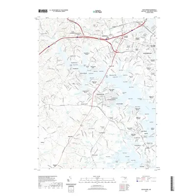 2019 Map of South River, 2019 Print