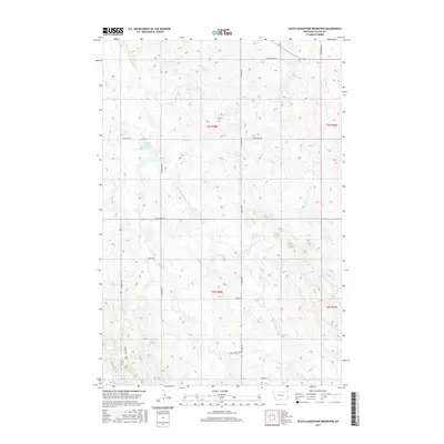 2017 Map of South Sandstone Reservoir, 2017 Print