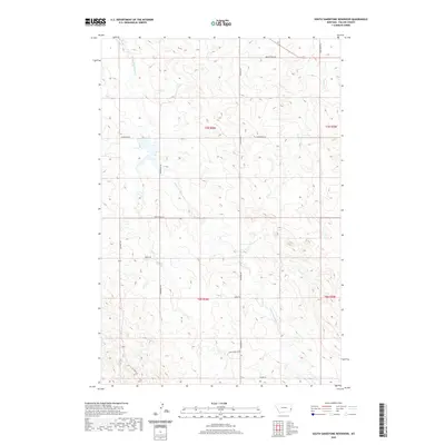 2020 Map of South Sandstone Reservoir, 2020 Print