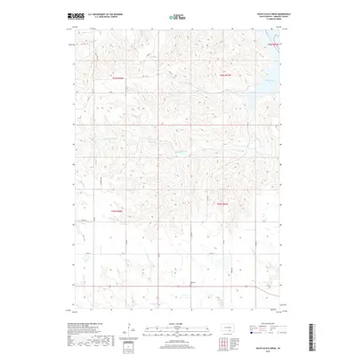 2017 Map of South Scalp Creek, 2017 Print
