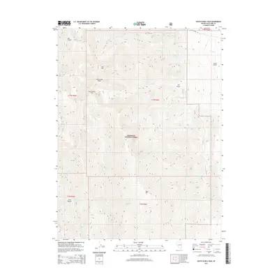 2014 Map of South Schell Peak, 2014 Print
