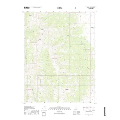 2018 Map of South Schell Peak, 2018 Print