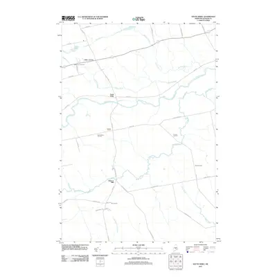 2011 Map of South Sebec, 2011 Print