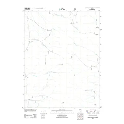2012 Map of South Shoshone Peak, 2012 Print
