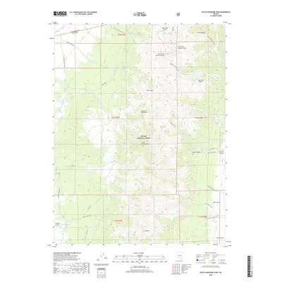 2018 Map of South Shoshone Peak, 2018 Print