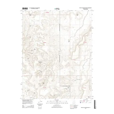 2014 Map of South Six-shooter Peak, 2014 Print